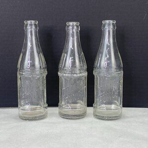 Vintage Delaware Punch Glass Bottles Lot of 3 Denver Colorado